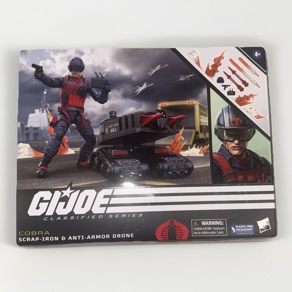 2023 GI Joe Classified 74 Scrap-Iron & Drone 6" Scale Hasbro Deluxe Figure Pack